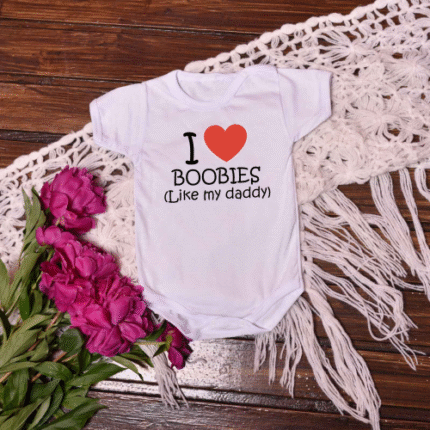 Боди "I love boobies"