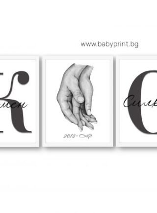 Персонализирани постери с имена и дата