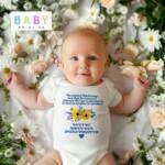 Бебешко боди с пожелание за Цветница!