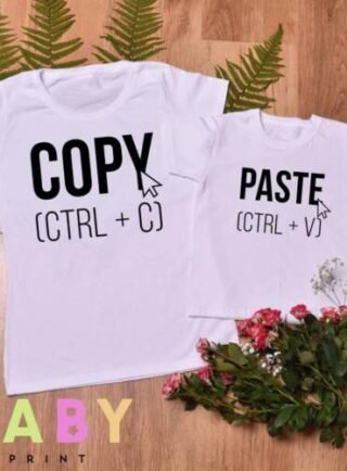 Сет тениски родител и дете - copy paste.