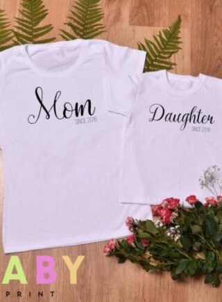 Комплект от тениски за мама и дъщеря