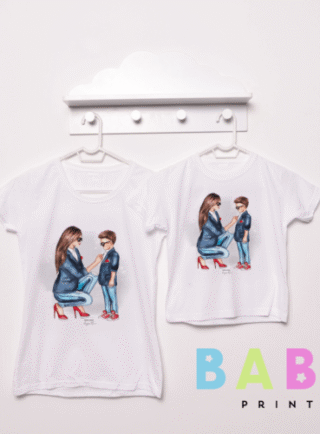 Комплект тесники за майка и син.