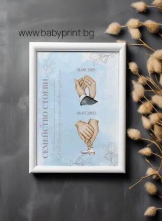 Семеен постер две дати